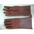 Raue sandige PVC-beschichtete Handschuhe